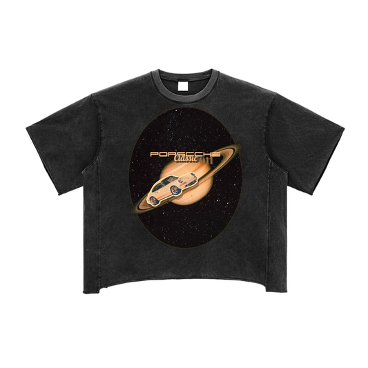 Raw Edge Snow Washed Boxy T-Shirt