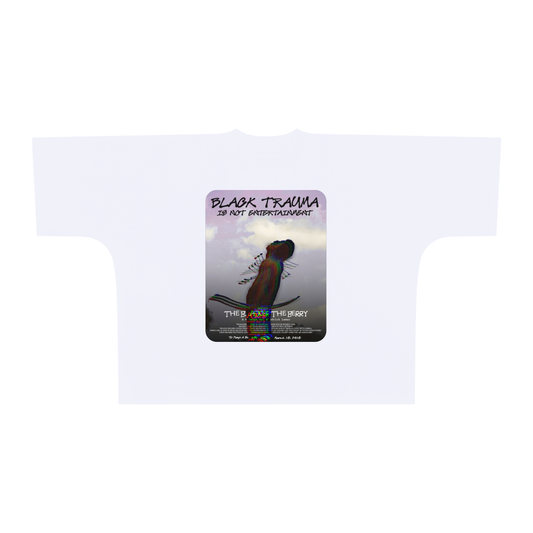 Black Truma Cut Boxy Tee - 300 GSM